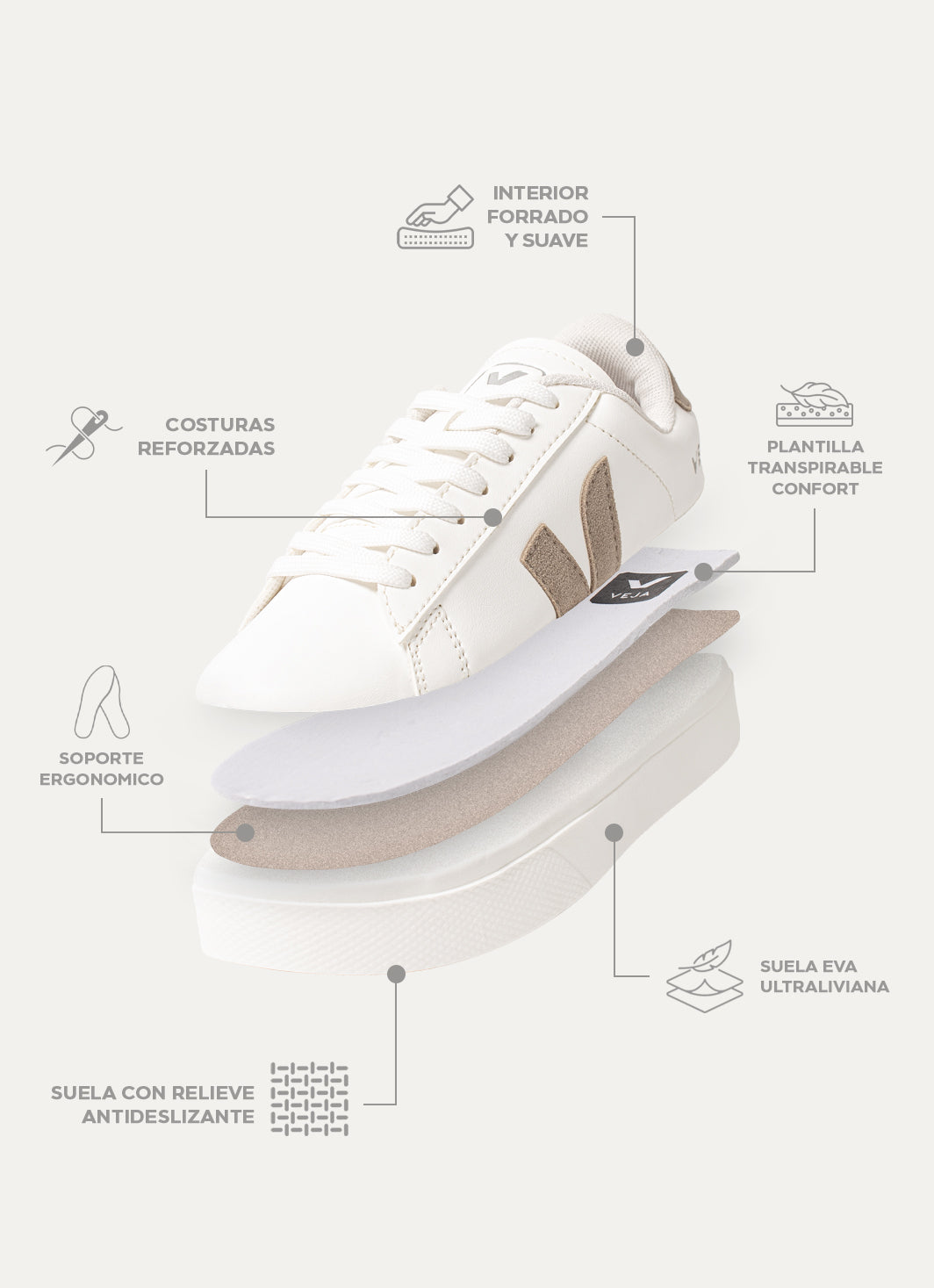 Tenis V — Ligeros, Flexibles y Hechos para Todo el Día